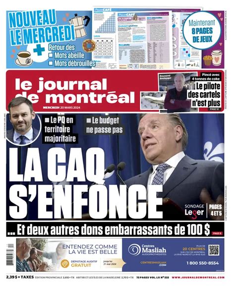 Le Journal De Montreal Subscriptions Pressreader