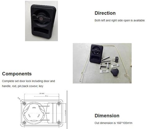 China Bus Passenger Door Lock For Out Swing Bus Door Manufacturer