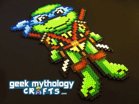 Teenage Mutant Ninja Turtles Chibishou Perler Bead Sprite Decoration