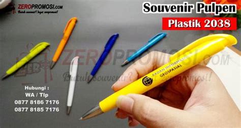 Jual Souvenir Pulpen Plastik