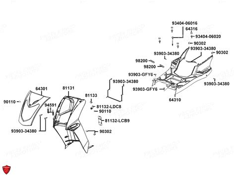 Carenages Avant Pi Ces Kymco Neuves Pi Ces D Tach Es Constructeur