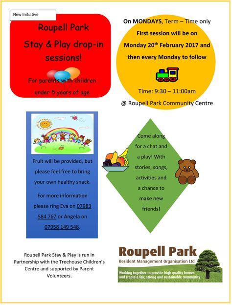 Stay Play Drop In Sessions Roupell Park Rmo