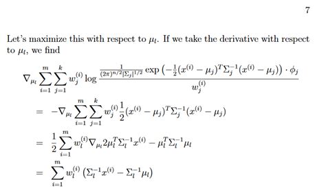 Calculus Understanding Proof Of Mixture Of Gaussian Using Em Hot Sex