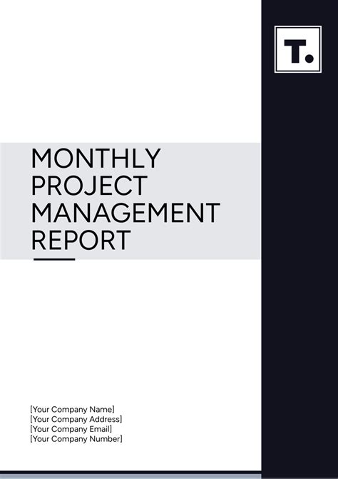 Free Monthly Project Management Report Template - Edit Online ...