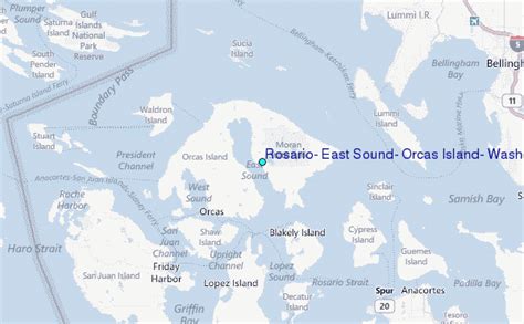 Rosario, East Sound, Orcas Island, Washington Tide Station Location Guide