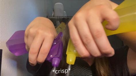 Asmr 3 Minutes Of Fast Spray Bottle Sounds Water Spraying Youtube