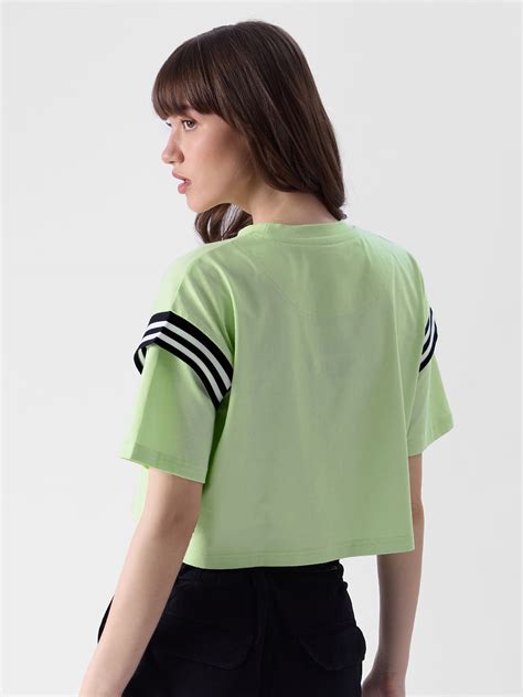 Buy Powerpuff Girls Go Away Womens Oversized Cropped T Shirt Online