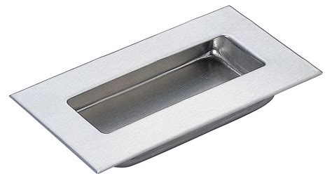 Grainger Approved Recessed Pull Handle 304 Stainless Steel Satin