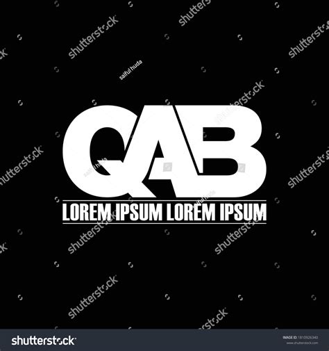 Qab Letter Monogram Logo Design Vector Stock Vector (Royalty Free) 1810926340 | Shutterstock