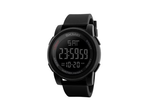 Watches | Mens Large Display Digital Watch with Resin Strap and Alarm