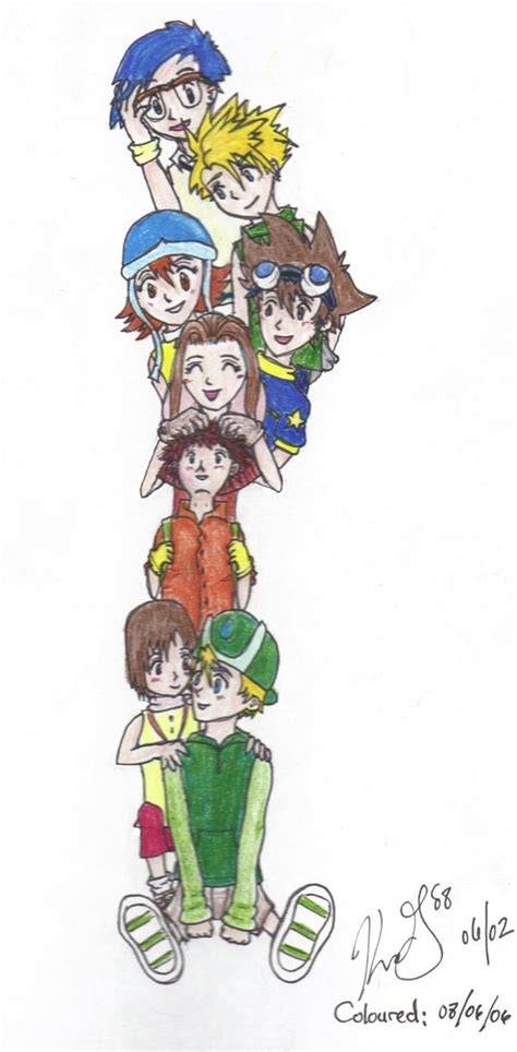 Digimon Group Coloured By Katty Angel On Deviantart