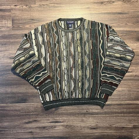 Vintage Roundtree Yorke Coogi Style Chunky D Knit Depop