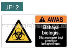 Safety Signs Bahaya Biologis Rambu Biologis Awas Bahaya Biologis