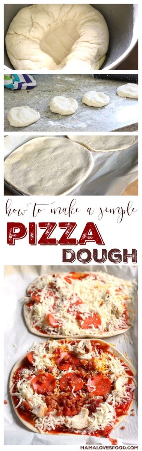 Simple Pizza Dough Recipe Recipes Diy Easy Recipes Diy Food Recipes