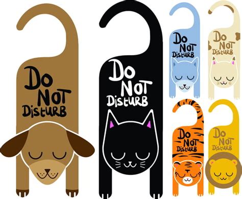 Laser Cut Wooden Do Not Disturb Sign Hanging On Door Cdr And Dxf File