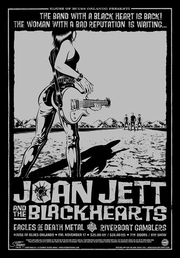 Joan Jett Concert Poster Sold Out Poster Cabaret