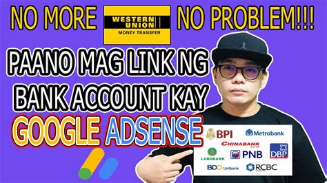 PAANO MAG LINK NG BANK ACCOUNT KAY ADSENSE YouTube