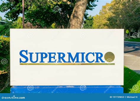 Supermicro Logo and Sign at Headquarters of Information Technology ...