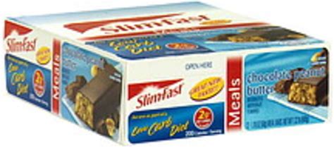 Slim-Fast Chocolate Peanut Butter Meal Bars - 12 ea, Nutrition ...