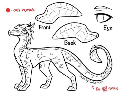 Leafwing Base Wings Of Fire Dragons Wings Of Fire Fire Drawing