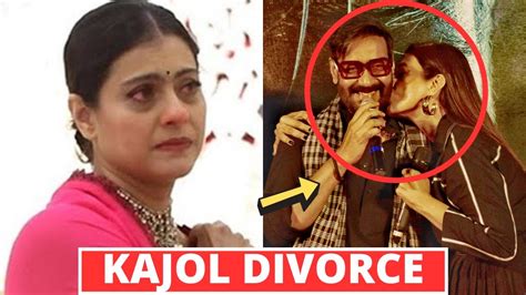 Kajol Looking Upset After Divorce With Ajay Devgan Youtube