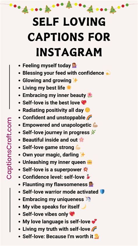 200 Empowering Self Loving Instagram Captions Embrace Your Inner Glow