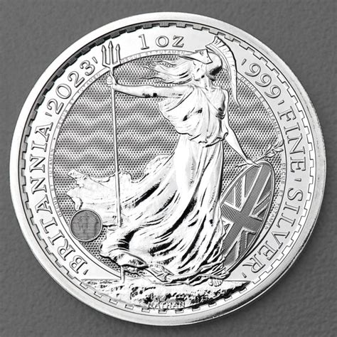 Silbermünze 1oz Britannia Charles Krone 2023 Krönung König Charles