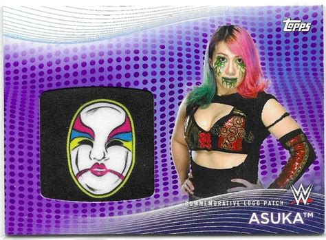 Topps Wwe Women S Division Purple Asuka Patch Card Ebay