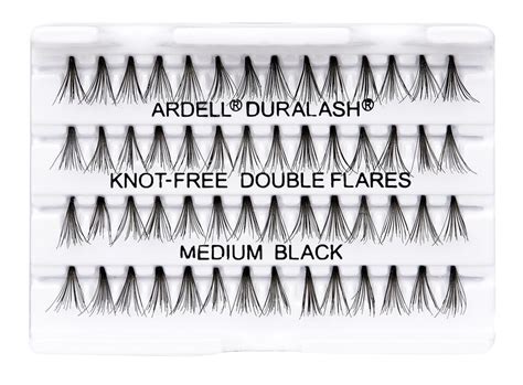 Ardell Eyelash Double Up DuraLash Knot Free Double Flares Medium Black