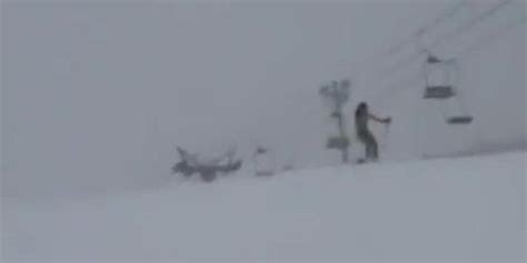 Naked Asian Is Skiing Down The Mountain Public Flash Tnaflix