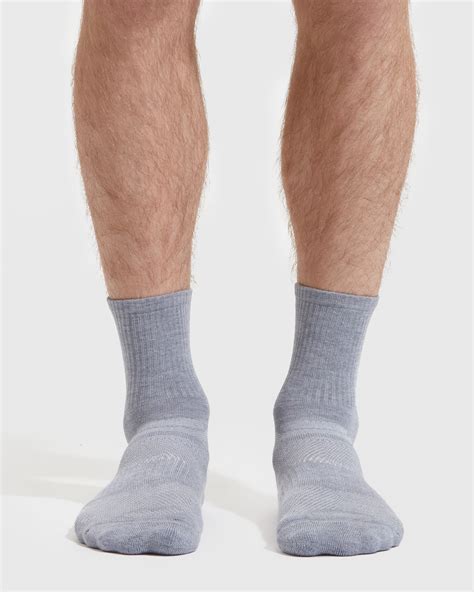 Heather Gray Half Crew Socks 6 Pack Heather Gray Half Crew Socks 6