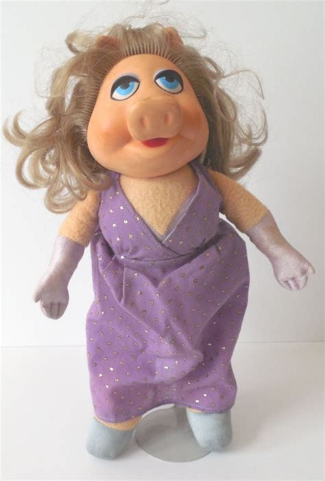 Fisher Price Miss Piggy Plush 14 Doll890 Purple Etsy Miss Piggy