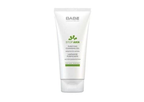 Review sữa rửa mặt Babe Stop AKN Purifying Cleansing Gel Làm sạch sâu cho da dầu mụn BlogAnChoi