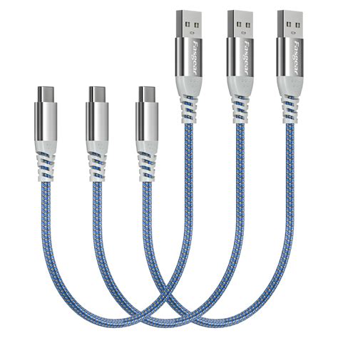 Us Fasgear Short Usb C Cable Pack Ft Cm Fast Charging