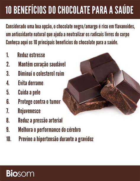 Benefícios do Chocolate Beneficios do chocolate Saúde e nutrição