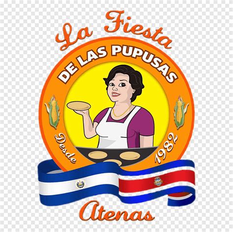 La Fiesta De Las Pupusas Restaurant Loroco Logo Hamburguesa Teks