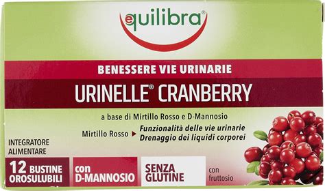 Equilibra Integratori Alimentari Urinelle Cranberry Integratore Per