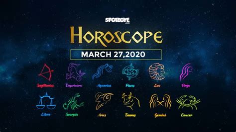 Horoscope Today, March 27, 2020: Check Your Daily Astrology Prediction ...