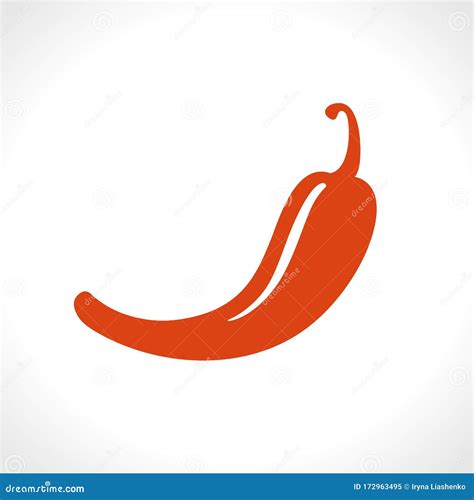 Hot Red Pepper Flat Vector Icon Food Design Stock Illustration Illustration Of Cooking