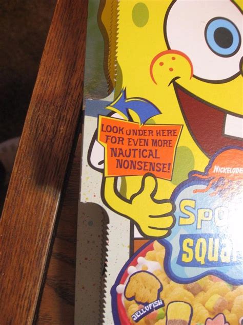 Kelloggs Spongebob Squarepants Empty Cereal Box