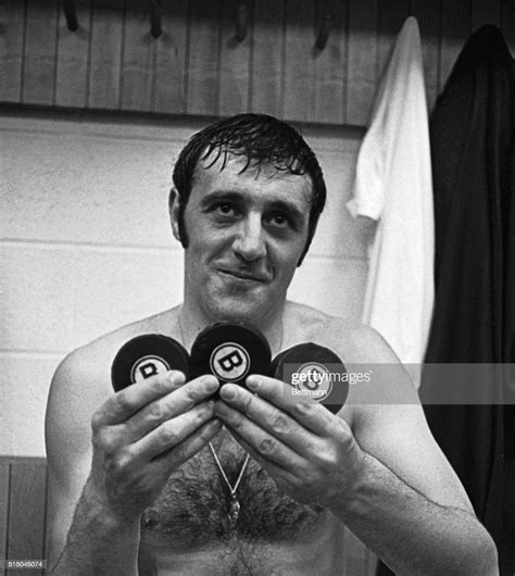 Bruins Phil Esposito Holds Three Pucks For The Hat Trick He Scored