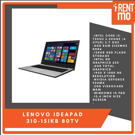 Lenovo Ideapad 310 15ikb 80tv I5 7th Gen Buy Rent Pay In Installments