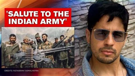 Sidharth Malhotra Pays Homage To Kargil Hero Captain Vikram Batra On