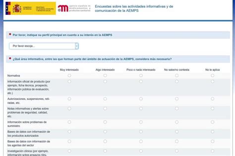 La Aemps Lanza Una Encuesta Sobre La Opini N De La Informaci N De Su