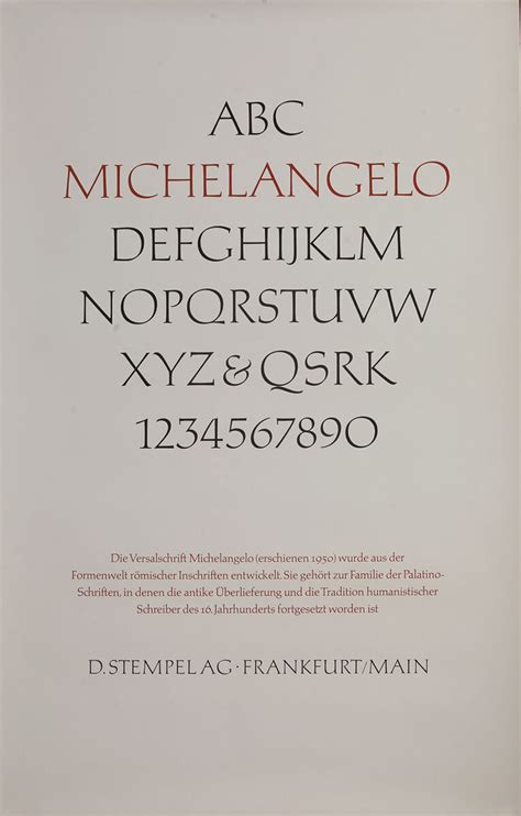 Palatino Typeface Poster