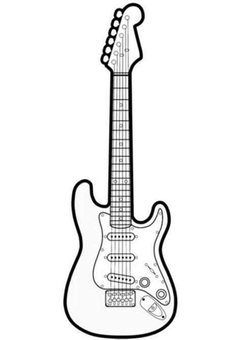 57 Desenhos De Guitarra Para Imprimir E Colorirpintar