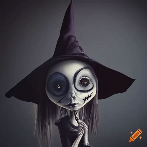 Artistic Depiction Of A Spooky Witch On Craiyon