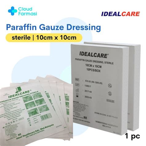 Cloud Farmasi PARAFFIN GAUZE DRESSING STERILE 10CM X 10CM