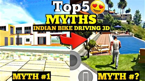 Top 5😍 Myths In Indian Bikes Driving 3d Indian Bike Driving 3d🤑