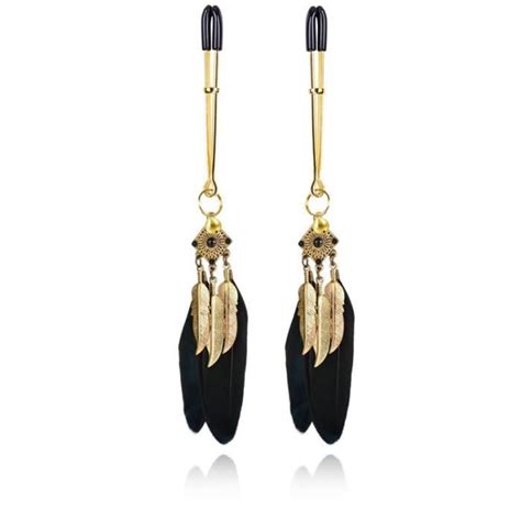 TWier Kit de bondage Sex Toys pour filles cloches en métal plume